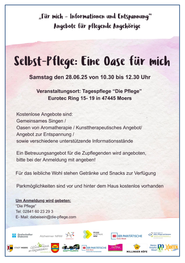 Selbstpflege- Plakat