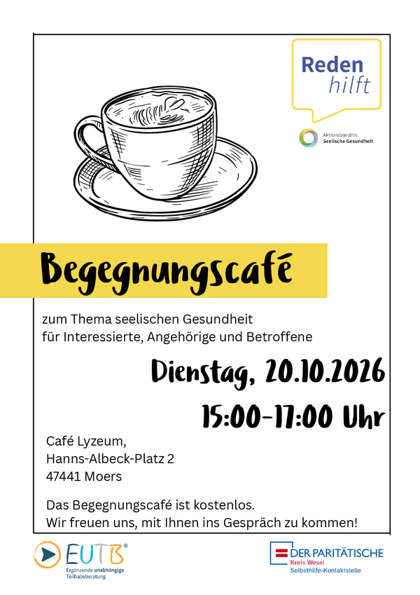 Aushang Begegnungscafe
