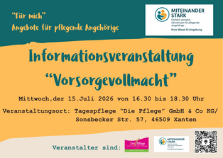 Flyer Vorsorgevollmacht