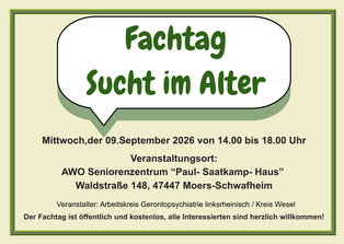 Fachtag Sucht im Alter